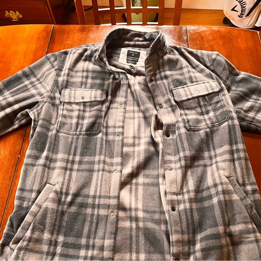 Quicksilver button down heavy shirt.